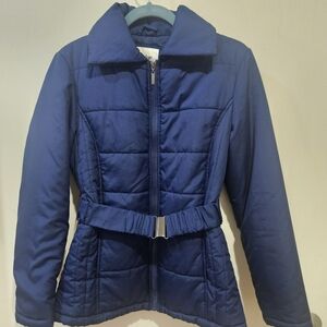 Navy Blue Quilted Women's Jacket